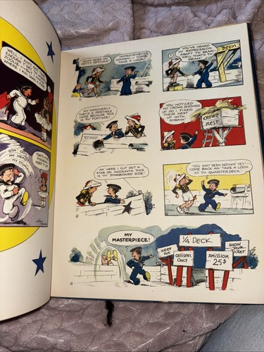 Gene Byrnes REG'LAR FELLERS IN THE NAVY First 1943 Cartoons WWII Ship Photos DJ - Picture 7 of 10