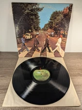 The Beatles Abbey Road Vinyl LP 1969 Apple SO-383 No Her Majesty Cover Win Press