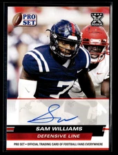 Sam Williams 2022 Leaf Pro Set Red Auto