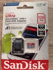 SanDisk Ultra A1 128GB Class 10 UHS-I - SDXC Speicherkarte (SDSQUAR-128G-GN6MA)