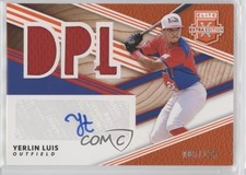 2020 Elite Extra Edition DPL Material Signatures Orange Yerlin Luis Auto 0i4k