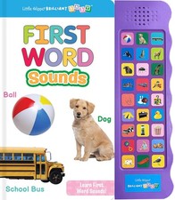 Little Hippo Books Listen and Learn First Words Book  Preschool Educational Sou