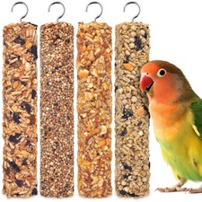 KATUMO Parrot Treats 4 PCS Bird Crunch Sticks 1.87 Ounce Pack of 4
