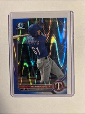 2022 Bowman - Chrome Prospects Maximo Acosta #BCP-113 Blue RayWave Refractor...