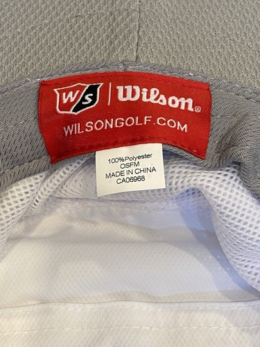 Wilson Staff Men's White UPF 50+ Sun Bucket Golf Hat. NWOT RAPID SHIP! - Picture 3 of 3