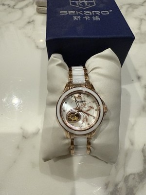 Sekaro  Women's Automatic Watch Miyota Movement Sapphire Glass Ceramic Strap NEW