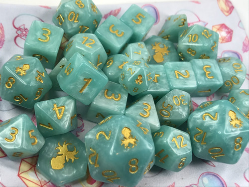 Massive Kraken Dice set with bag - Game Dice - rpg