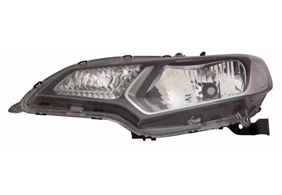 ABAKUS Left Headlight 217-1186L-LDEM2 For Honda, Without Lamp Holder Bulb