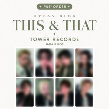 PRE-ORDER Stray Kids THIS & THAT Tower Records Japan POB Official Photocard