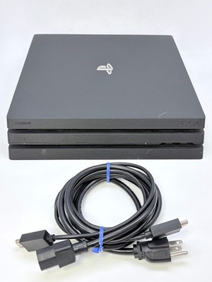 Sony PlayStation 4 Pro CUH-7115B 1TB Black w/ Power Cable & HDMI Cable Used