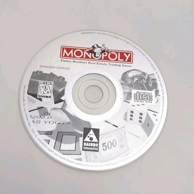 Monopoly (Windows PC CD-ROM, 1996, HASBRO Interactive, Westwood) - DISC ONLY