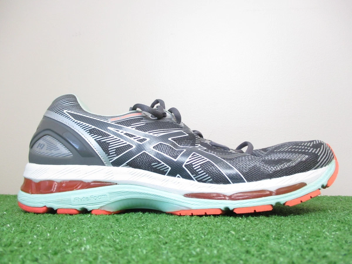Asics Gel Nimbus 19  Running Shoes Carbon White Flash Sz(12) Amazon.com | ASICS Gel-Nimbus 19 Womens Running Trainers  main image 2
