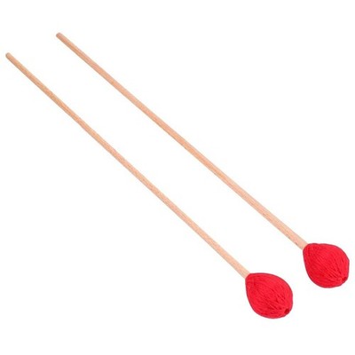 Marimba Mallets, Uspacific 1 Pair Medium Hard Yarn With Beech Handle Medium H...