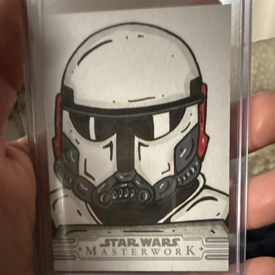 Topps Star Wars Masterwork Stormtrooper Sketch Autograph Insert Artist B Blakey