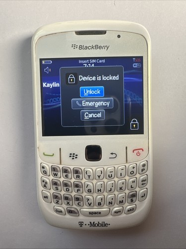 Original BlackBerry 8520 GSM 2G BlackBerry OS Phone Locked Y2K T-Mobile - Bild 2 von 8
