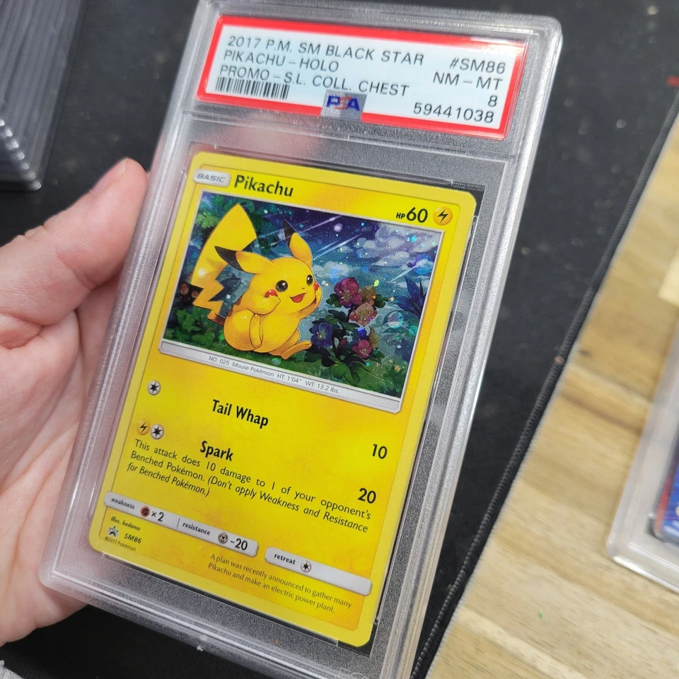 2017 Pokemon Pikachu Holo Black Star Promo Shining Legends SM86 - Image 3 of 4