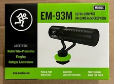 Mackie EM-93M Mini Phone/Camera Microphone, BNIB full warranty