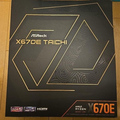ASRock X670E Taichi AMD Ryzen AM5 DDR5 PCIe Gen 5 Motherboard Unopened