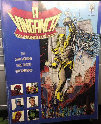 AVENGERS: LIVING MONOLITH (1991 Brazil) color graphic novel in Portuguese VG++