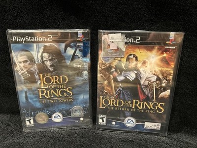 Neu Sealed LOTR Two Towers/Return of The King PS2 Black Label 1st Print (NTSC)