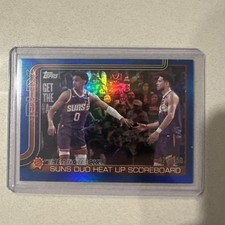 2025 Topps Basketball Heat Check Blue Rainbow Parallel /150 Phoenix Suns #294
