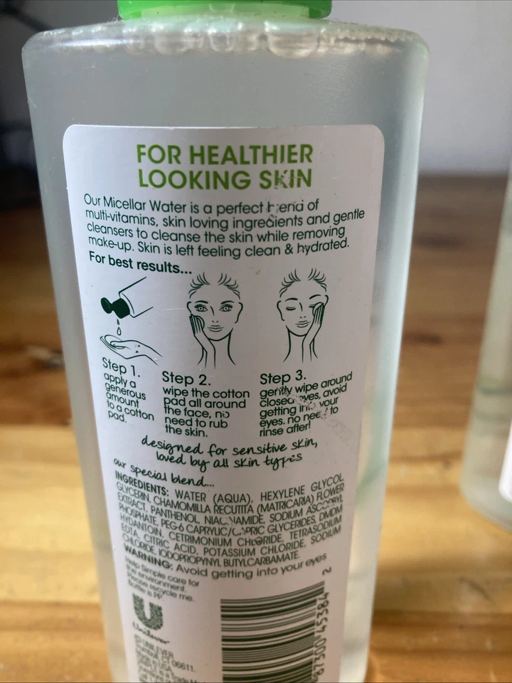 Desmaquillante de agua limpiadora micelar simple paquete de 2 6,7 fl oz B4 Foto 4 de 4