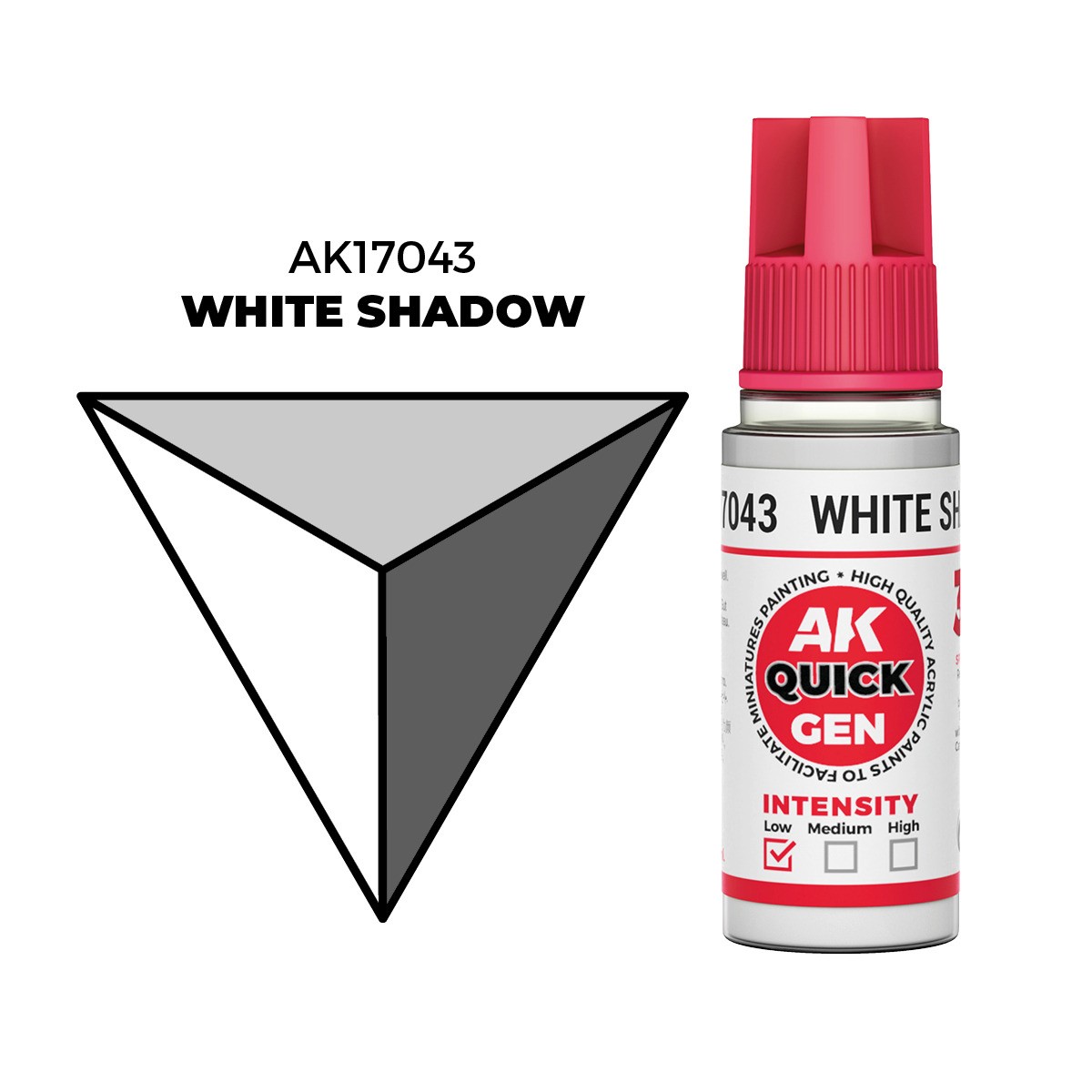 AK Interactive Quick Gen 17043 White Shadow 18ml Acrylic Paint - Image 4