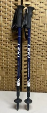 Leki voyager walking hiking trekking poles pair blue lightweight
