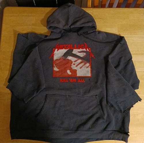 Original Vintage Metallica Kill Em All Hoodie 3XL Early 2000s Y2K