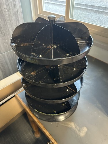 Industrial Bench Top 4 Tier Rotating Parts Tool Bin Rotabin Style 18" X 12"