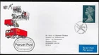 1¢ WONDER'S ~ TRANSPORTATION PARCEL POST CACHET GREAT BRITAIN FDC 1983 ~ F38