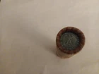 Unsearched Wheat Penny Roll W/A Nazi Coin & A Mercury Dime Showing @ The Ends