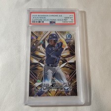 2025 BOWMAN CHROME SAPPHIRE EDITION SAPPHIRE SELECTIONS JESUS MADE 14/50 PSA 10