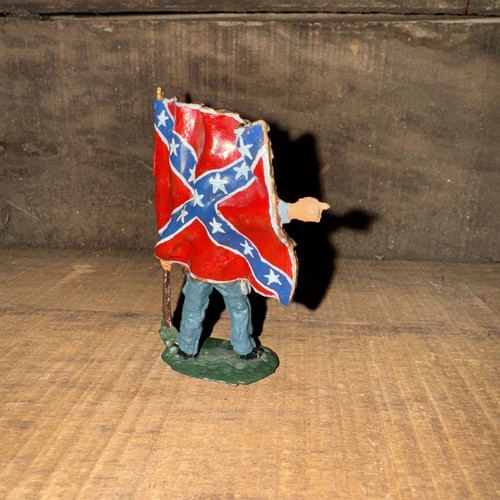 Figurina soldato confederato guerra civile americana vintage. 3" (CC) - Foto 4 di 19