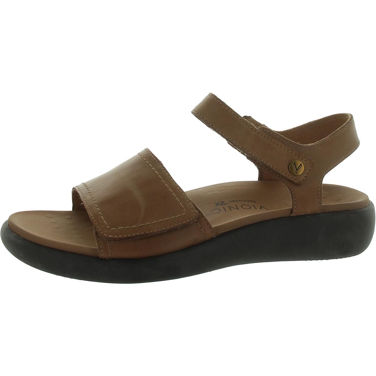Повседневные туфли Vionic Womens Awaken RX из кожи с регулируемым ремешком на щиколотке BHFO 4092