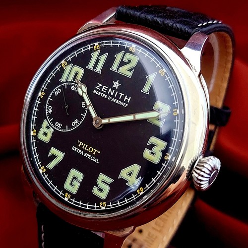 Zenith Vintage Swiss Watch Military WW2 Marriage Men's Wrist Watch Serviced - Picture 3 of 17