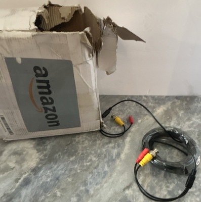 Dual Power & Video Cable BNC Male DC Power Male for CCTV Security Camera