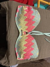 Victoria's Secret Women's Bikini Top 34DD Match Bottom Size M EUC