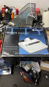 Ameriphone Dialogue III TTY Text Telephone w/ Box Manuals Vintage