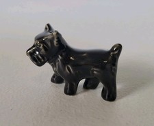 VTG Miniature Porcelain Black Scottie Dog Figurine Japan Scottish Terrier 26
