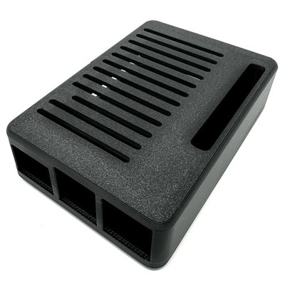 K&L Machining 3D Printed PLA Case for Raspberry Pi 5, Matte Black, Protective