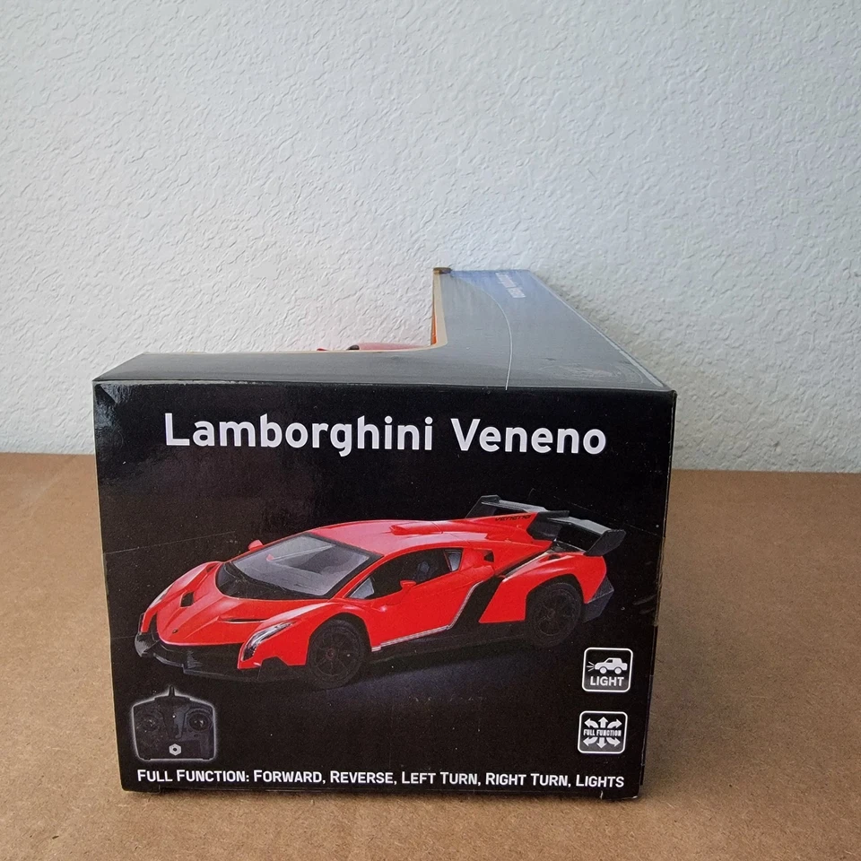 Braha Lamborghini Veneno M Remote Control Car 1:24 Scale Color Red - Image 4 of 4