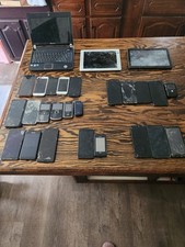 27 lot FOR PARTS ONLY 24 cell phones, 1 laptop, 2 tablets. See pics