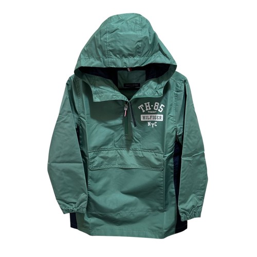 Tommy Hilfiger Big Kids Size M (10/12) Central Green Popover Hoodie Jacket NWT