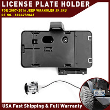 Rear License Plate Tag Bracket Light For Jeep Wrangler Jk 2007-17 68064720aa