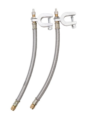 Flexible 9 8'' Wheel Valve Stem Extender Extention 2 Pieces Stainless Steel - Picture 5 of 12