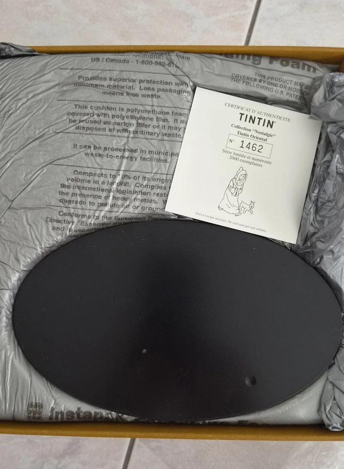 Tintin Oriental-Collection Nostalgie-Edition limitée-Parfait état-Certificat - Photo 4/4
