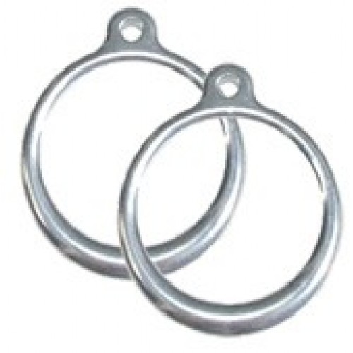 Aluminum ROUND Trapeze Roman Iron Man Ring Swing Play Set A170 Monkey Bar PAIR - Picture 1 of 8