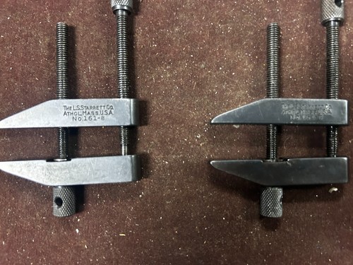 MACHINIST KnyBx TOOL LATHE MILL L - Pair of Starrett Parallel Clamps No 161 - B - Picture 2 of 5