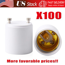 GU24 To E27 /E26 Screw LED Light Lamp Bulb Base Adapter Socket Converter Adaptor